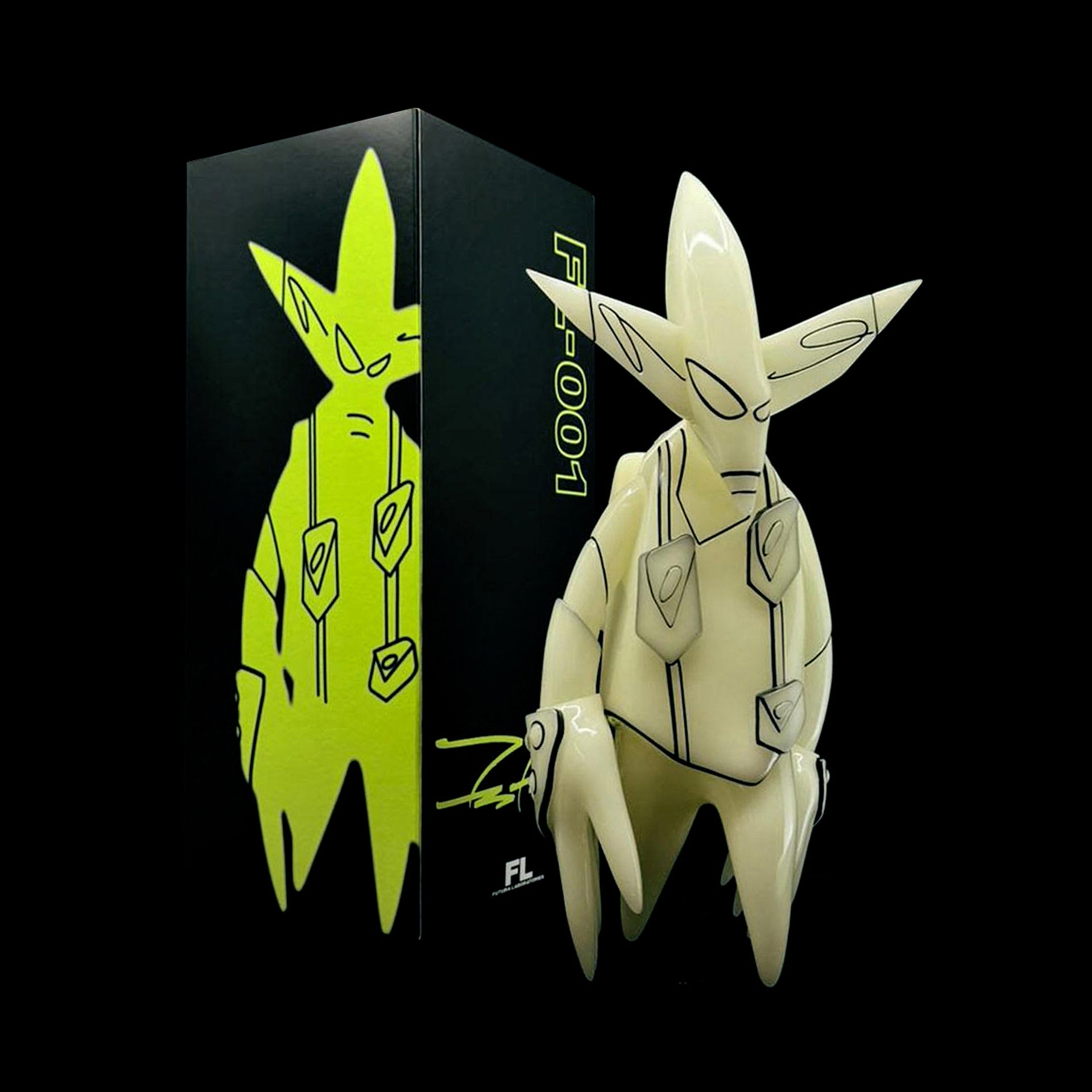 FUTURA "FL-001 POINTMAN VINYL FIGURE (Glow In The Dark)"