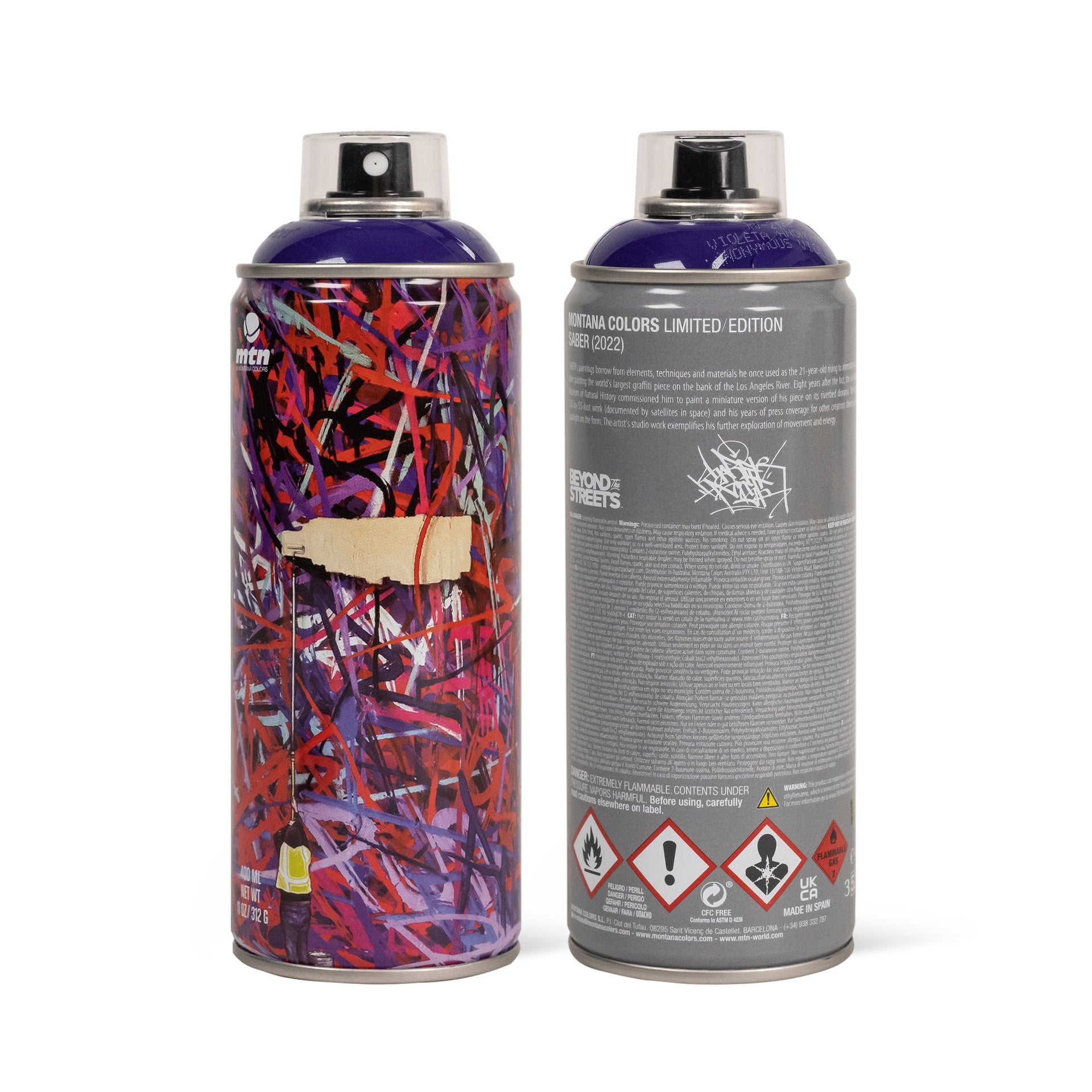 SABER "Hand-Embellished MTN Spray Paint Can"