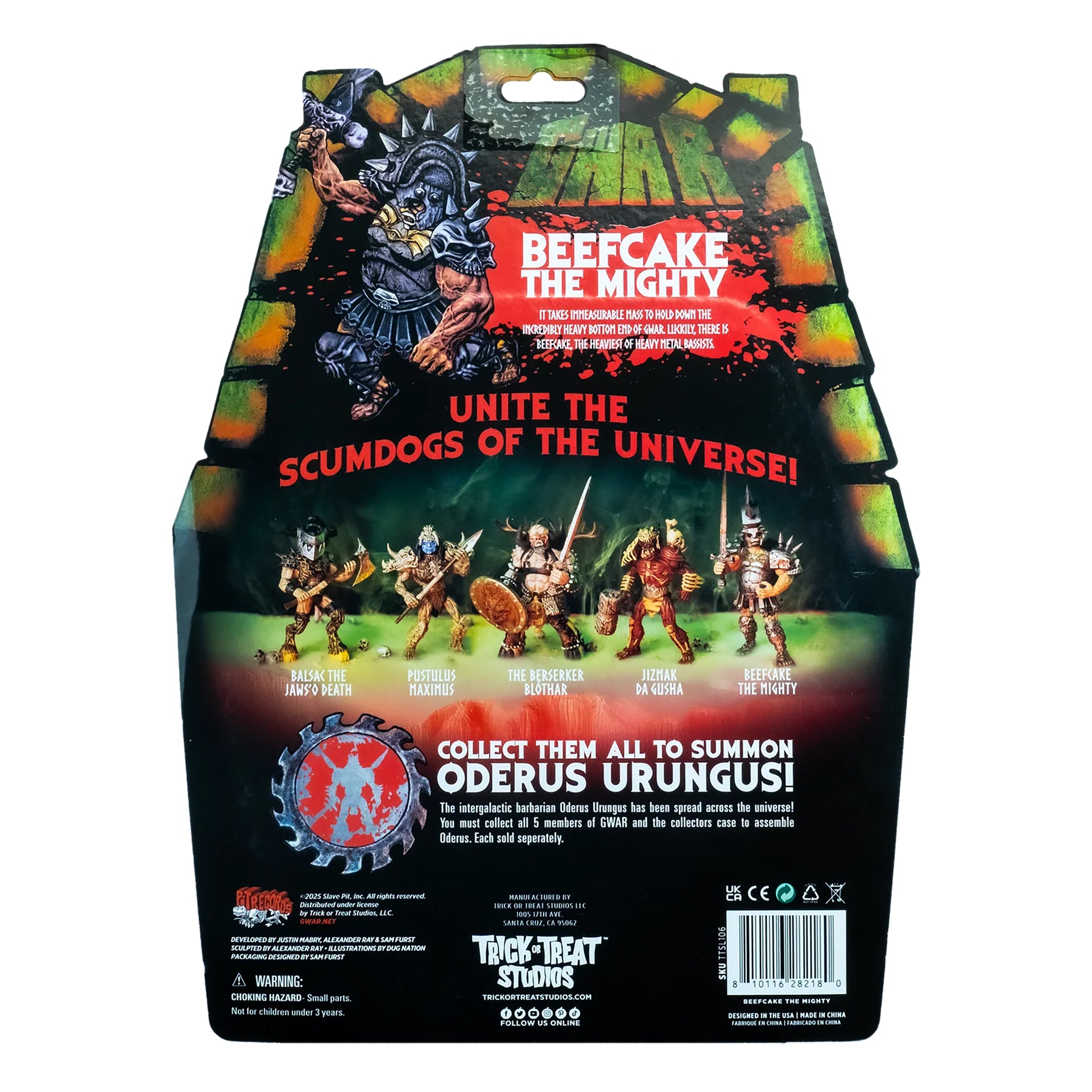 GWAR x TRICK OR TREAT "Beefcake The Mighty" Action Figure