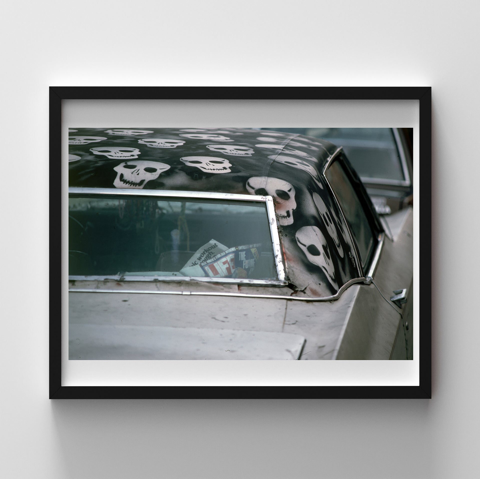 Cheryl Dunn "Skull Car, Ave C, NYC" Original Artwork