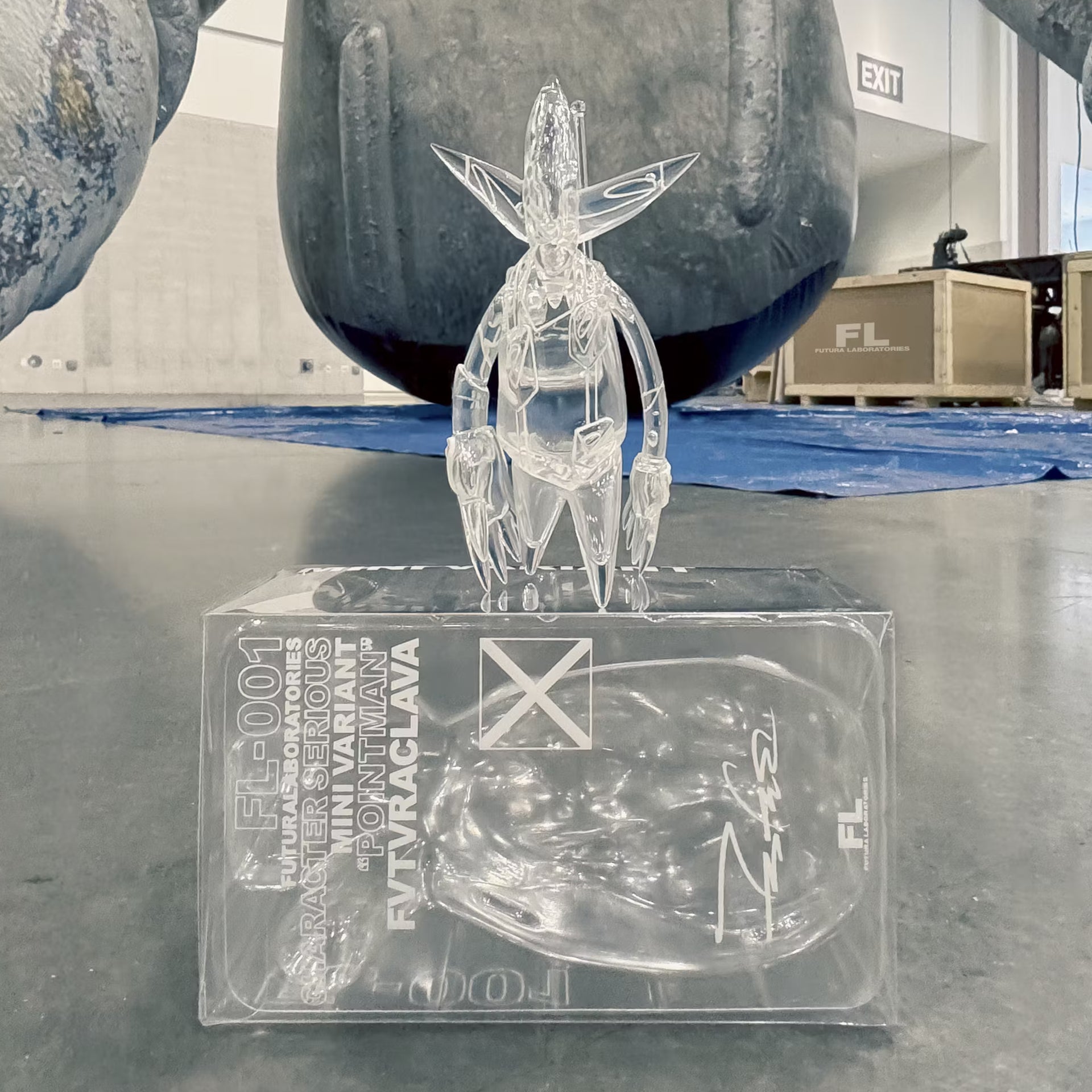 FUTURA "FL-001 MINI POINTMAN VINYL FIGURE (TRANSPARENT)"