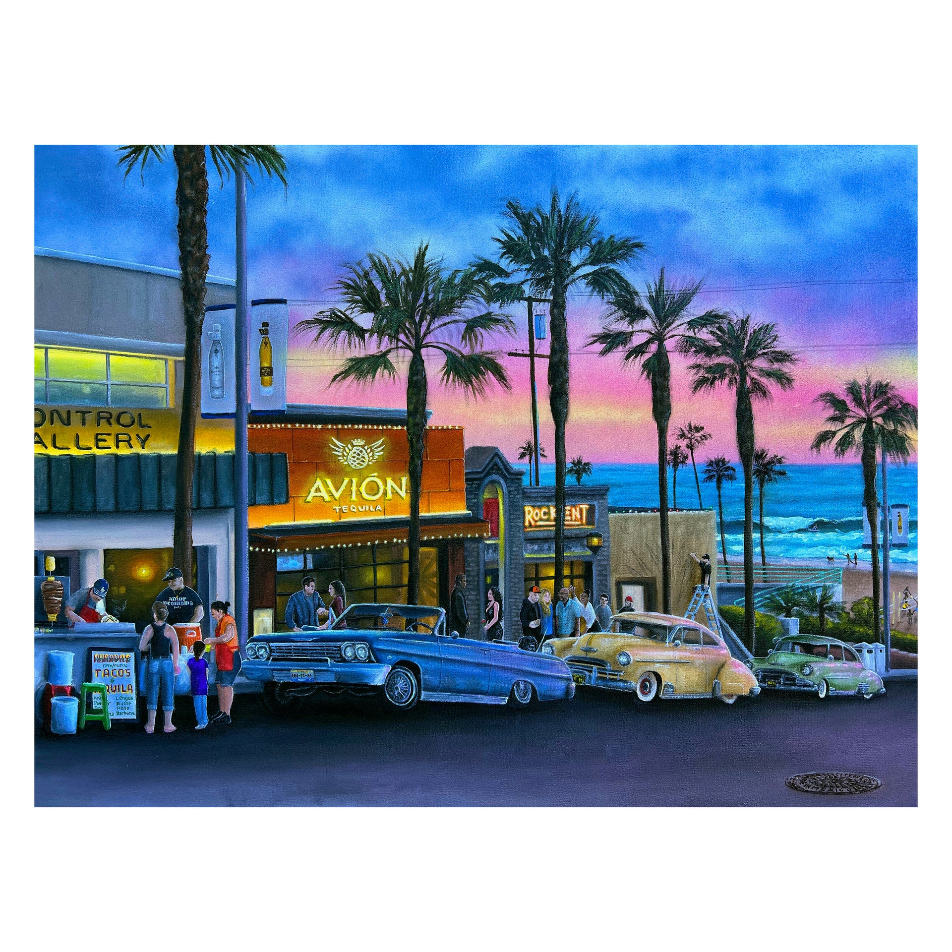 Gustavo Zermeño Jr. "Manhattan Beach" Print