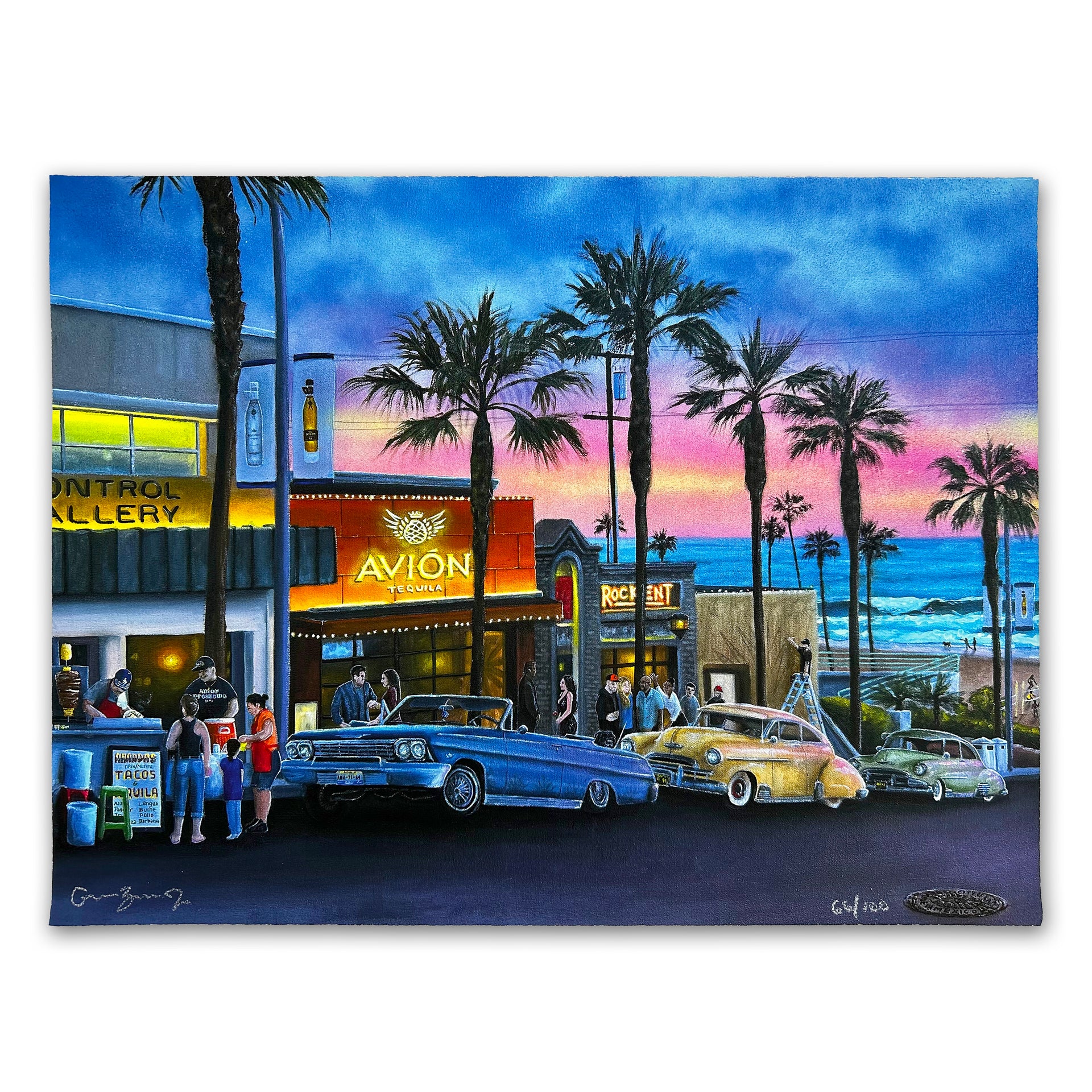 Gustavo Zermeño Jr. "Manhattan Beach" Print