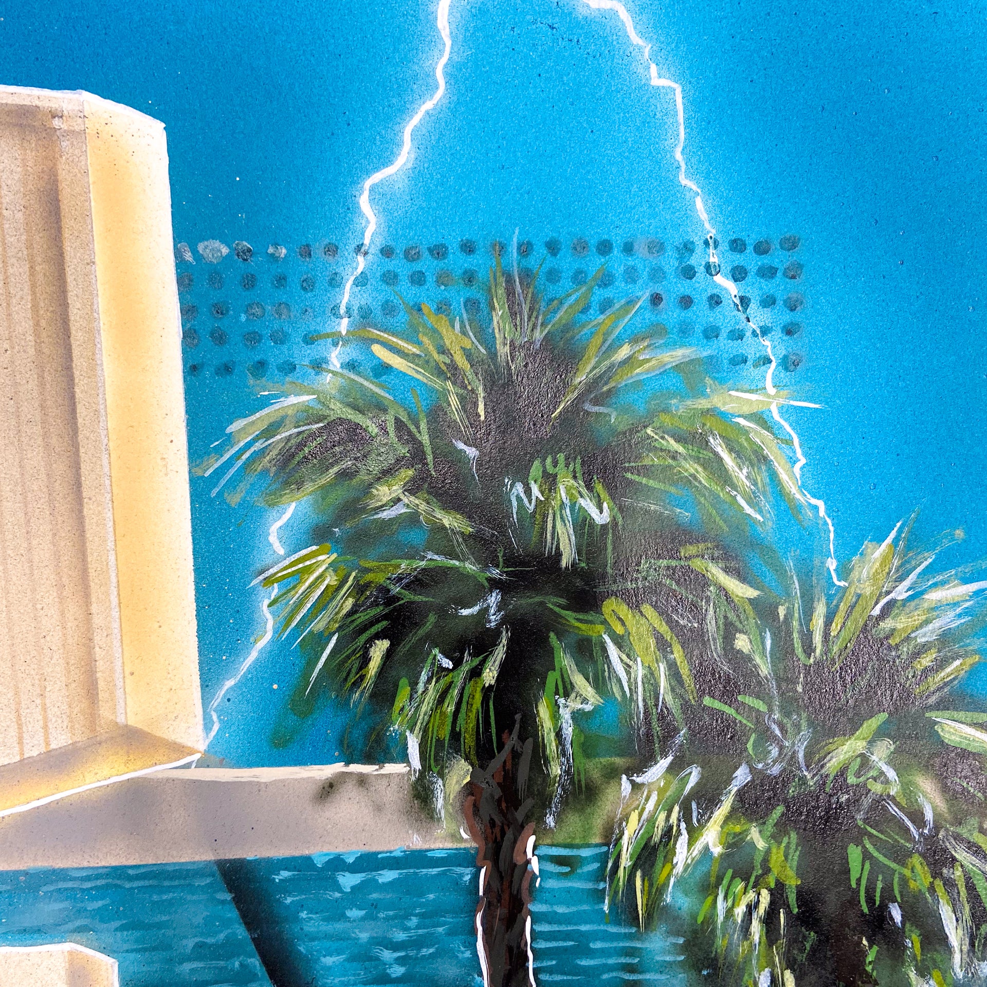 Gustavo Zermeño Jr "RAIN DELAY" Original Artwork
