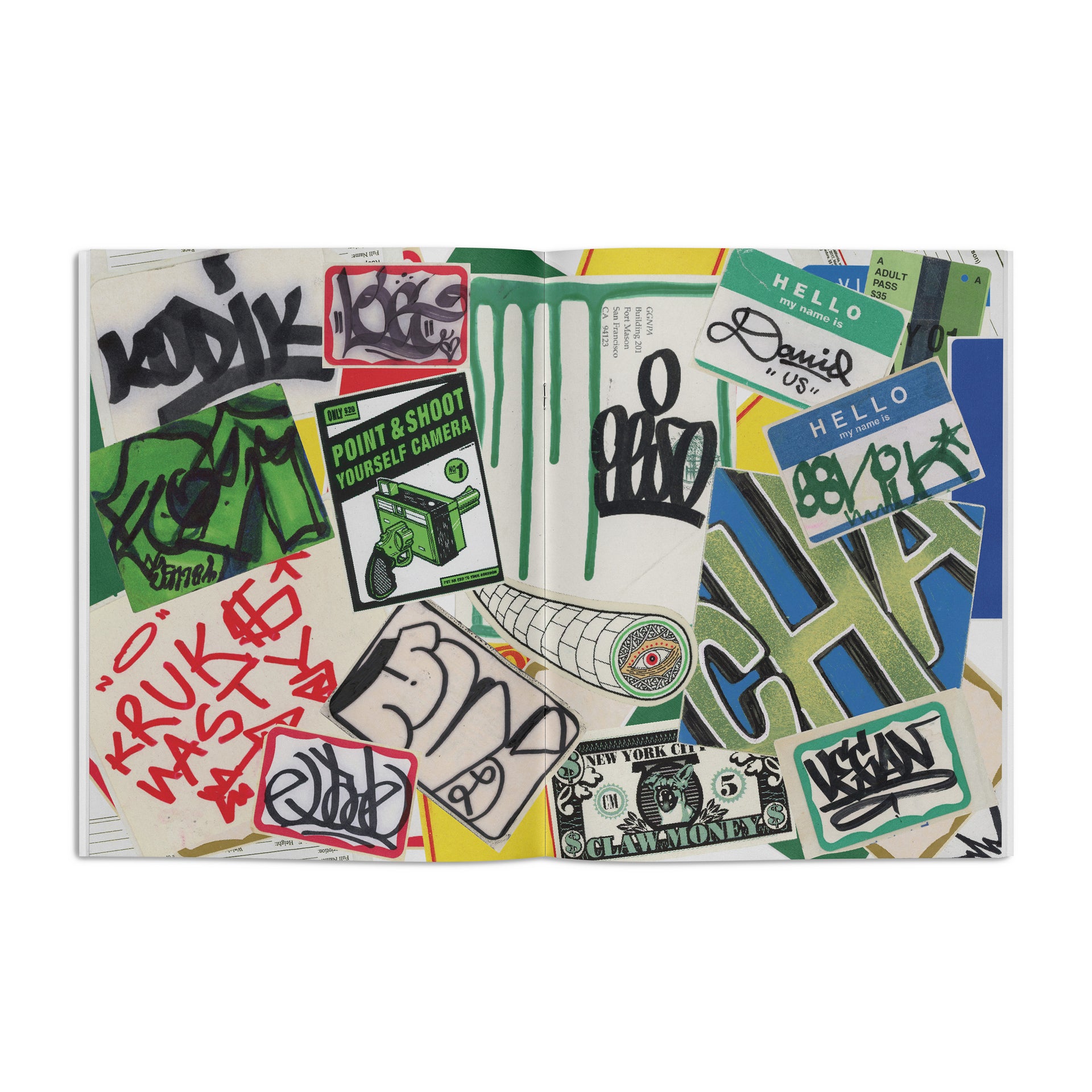 Dave Schubert "Graffiti Stickers From The Collection of Dave Schubert" Zine