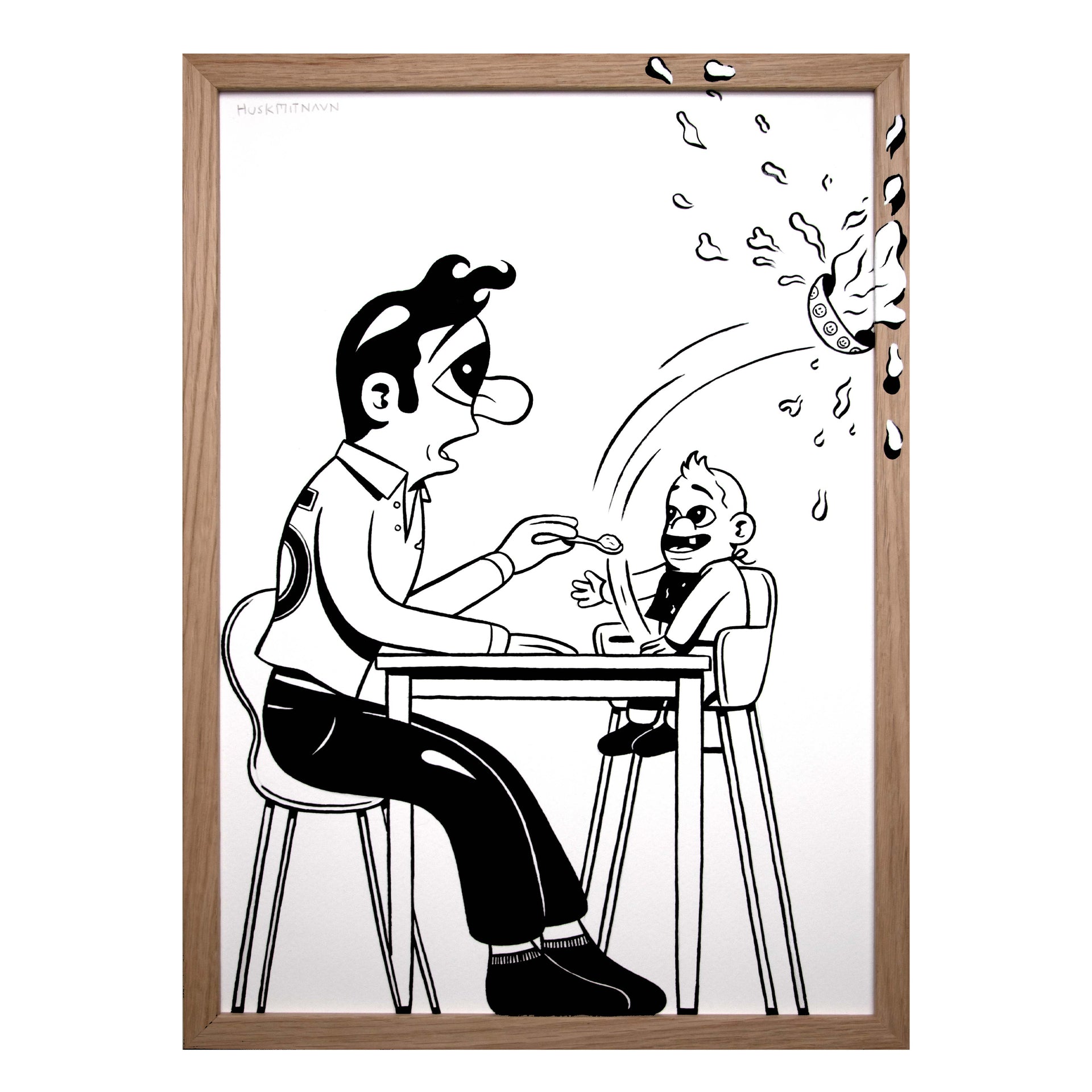 HuskMitNavn "Meals on Walls" Original Artwork
