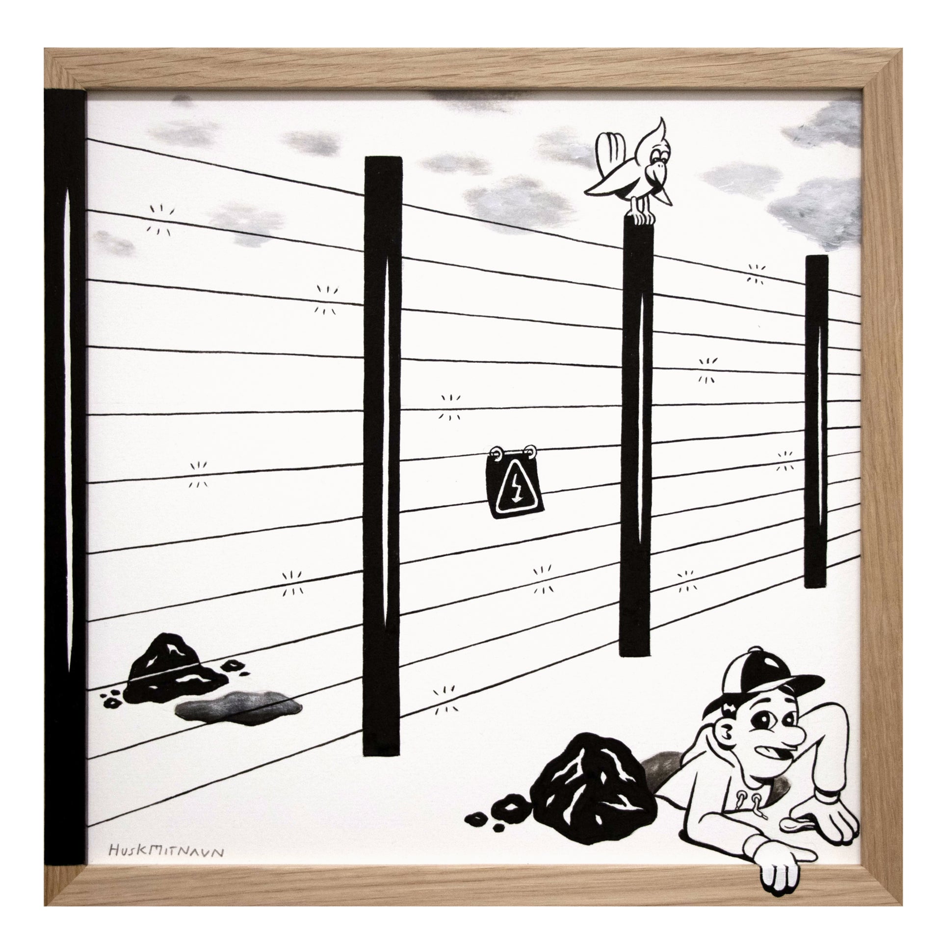 HuskMitNavn "Down And Under" Original Artwork