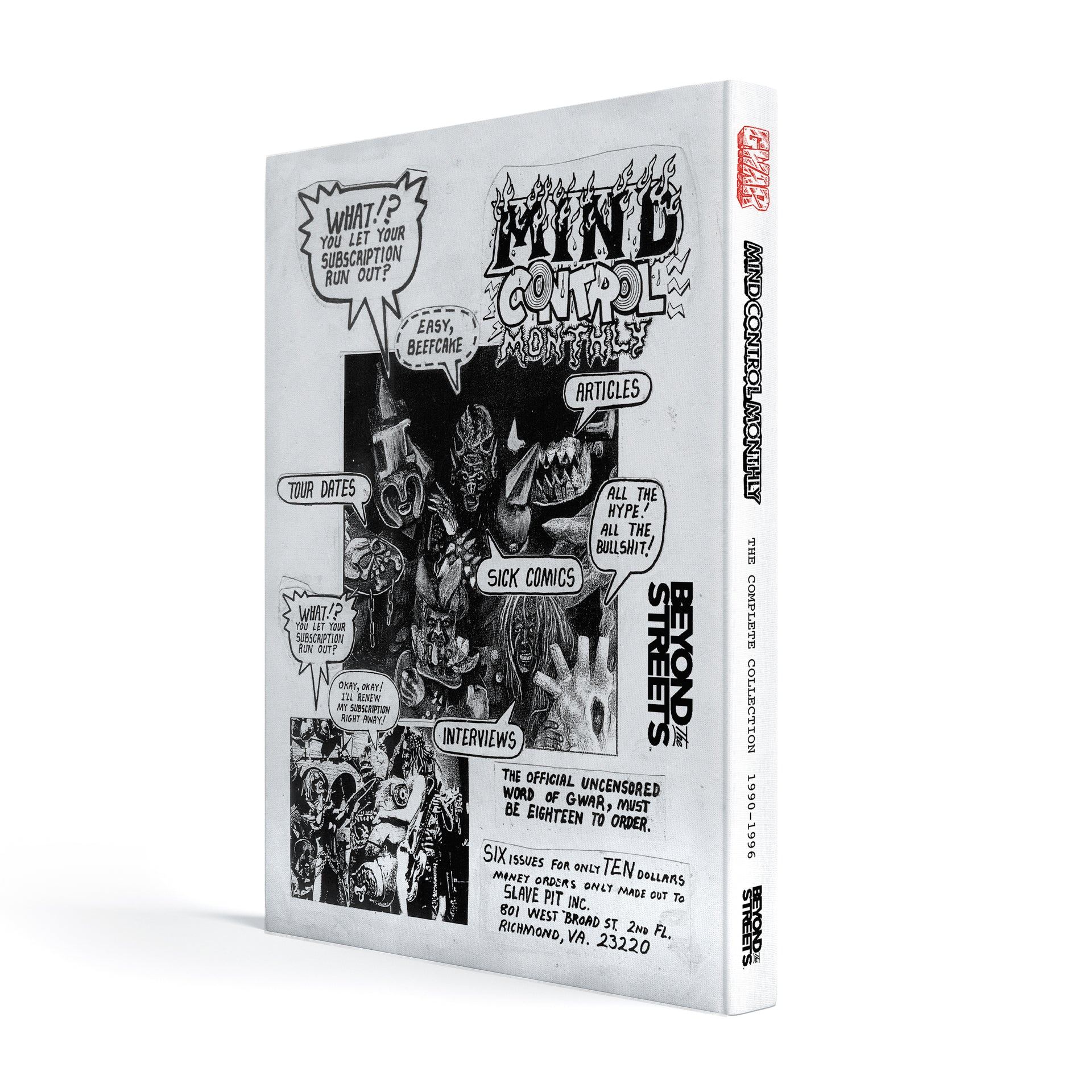 GWAR X BEYOND THE STREETS "Mind Control Monthly " Book