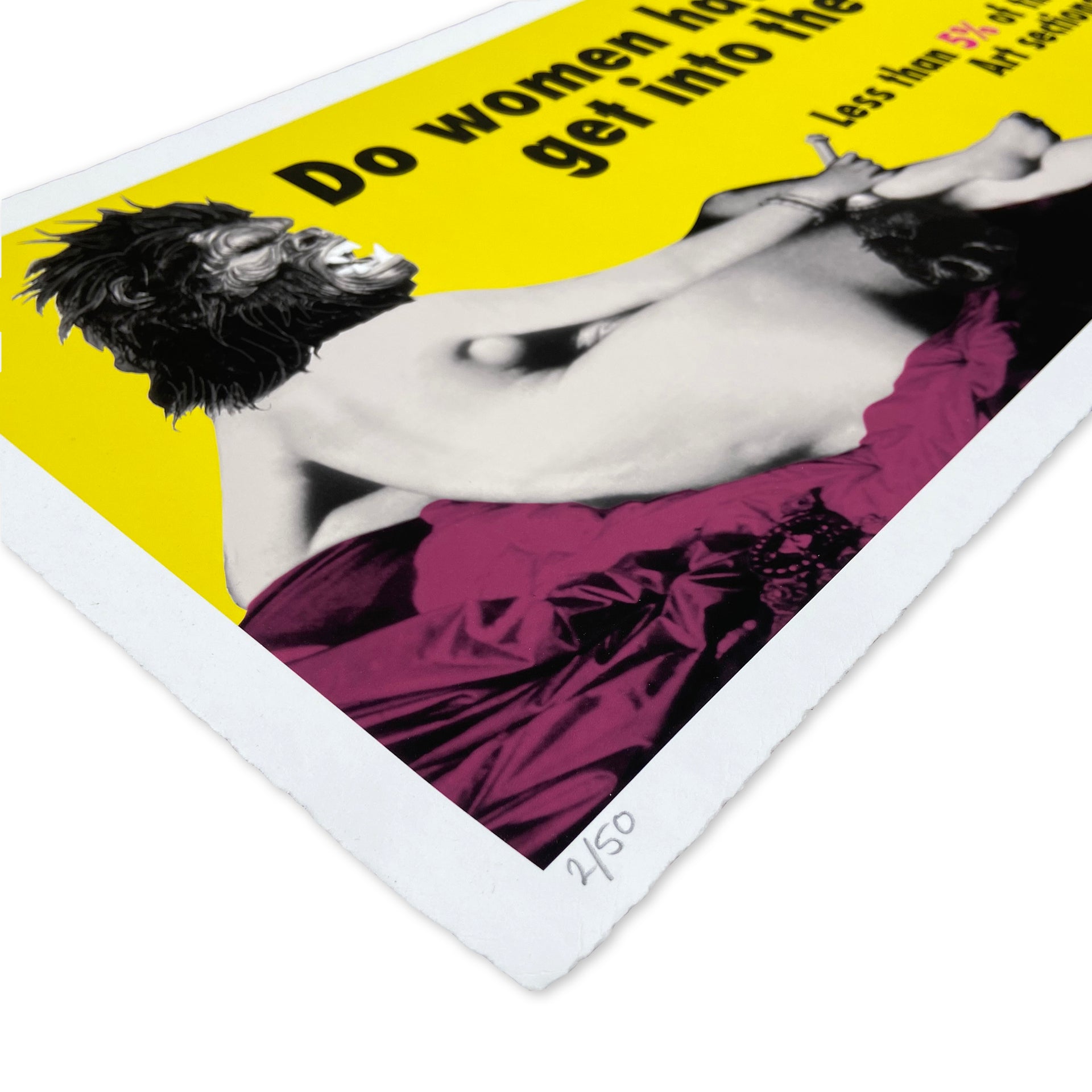 Guerrilla Girls "Do Women Have To Be Naked To Get Into The Met Museum, 1989" Print
