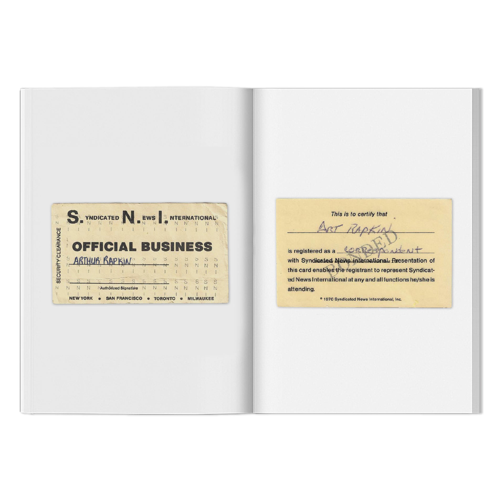 Dr. Arthur Rapkin & Alec Banks "Poison For Rats" Book