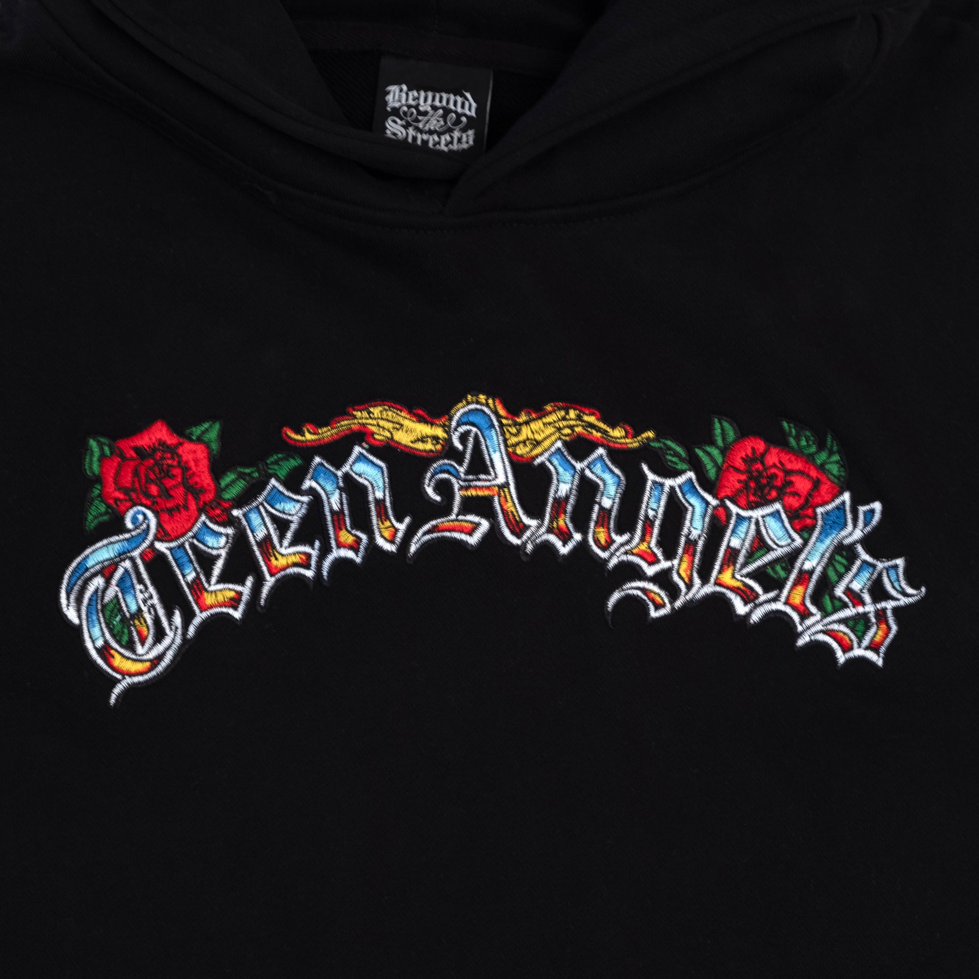 Teen Angel's "Roses 'n Chrome" Hoodie