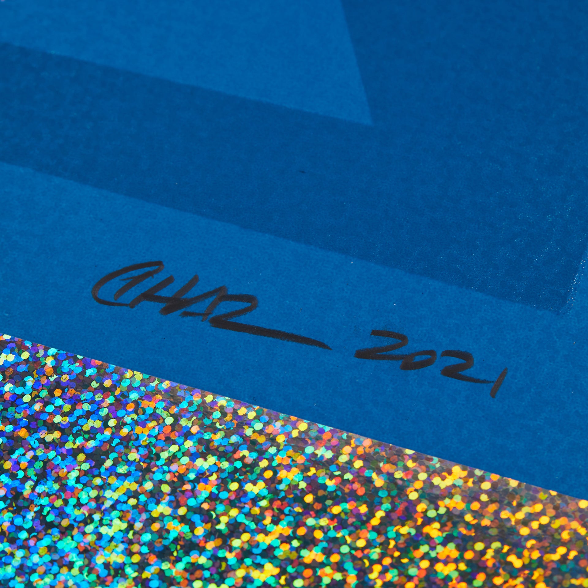 Chaz Bojórquez "LA MIX (Blue)" Print