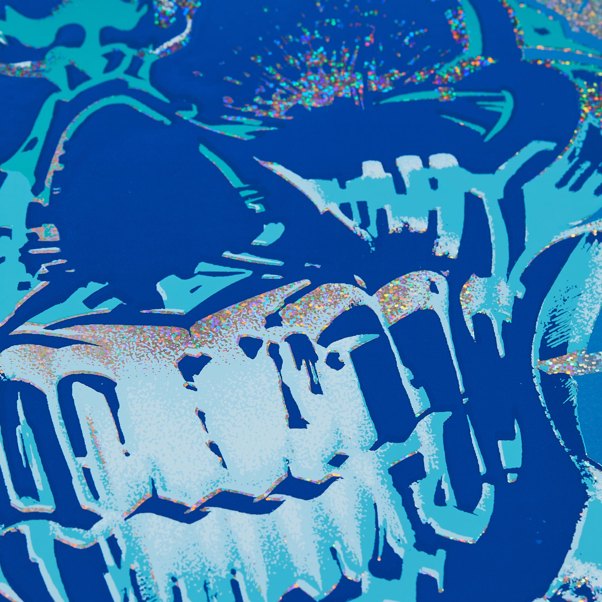 Chaz Bojórquez "LA MIX (Blue)" Print