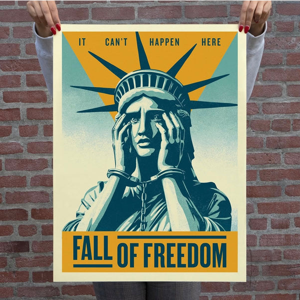 Fall of Freedom Shepard Fairey Print Giveaway at BEYOND THE STREETS Nov. 21 &22