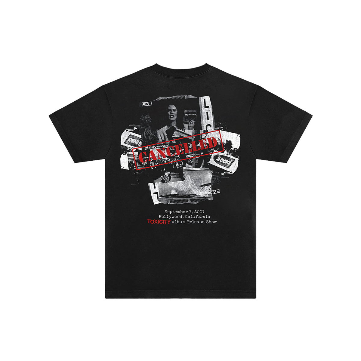 System Of A Down "Toxicity Album Release Party (Black)" T-Shirt