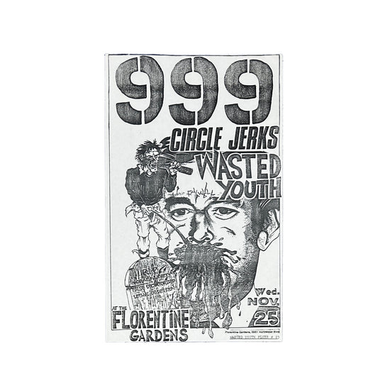 Kill Your Idols "999 Circle Jerks Pushead" Vintage Flyer