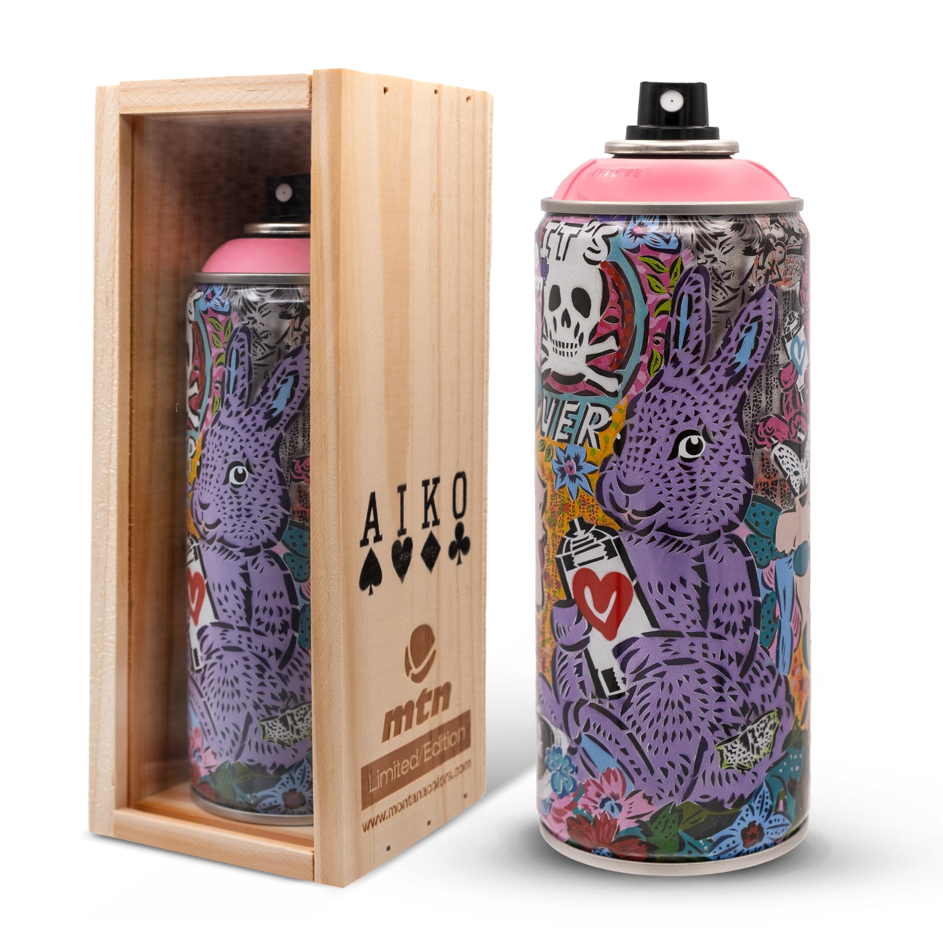 AIKO "Limited Edition MTN Spray Paint Can (Tokyo Pink)"
