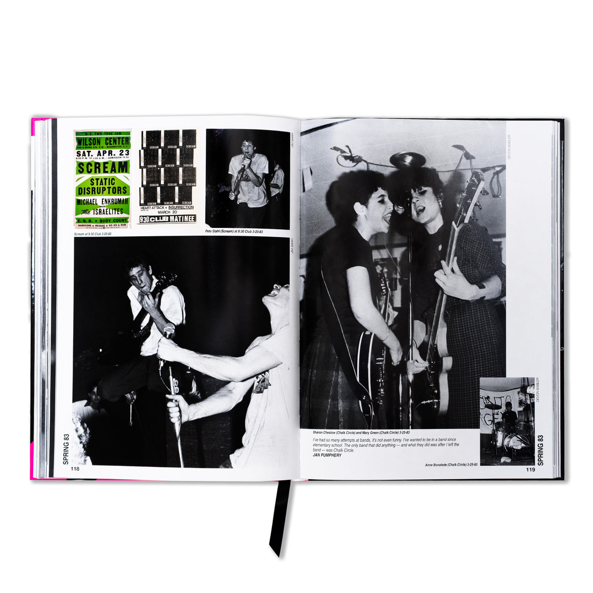 SIGNED "Banned In DC: Photos and Anecdotes from the DC Punk Underground (79-85)" Hardcover Book