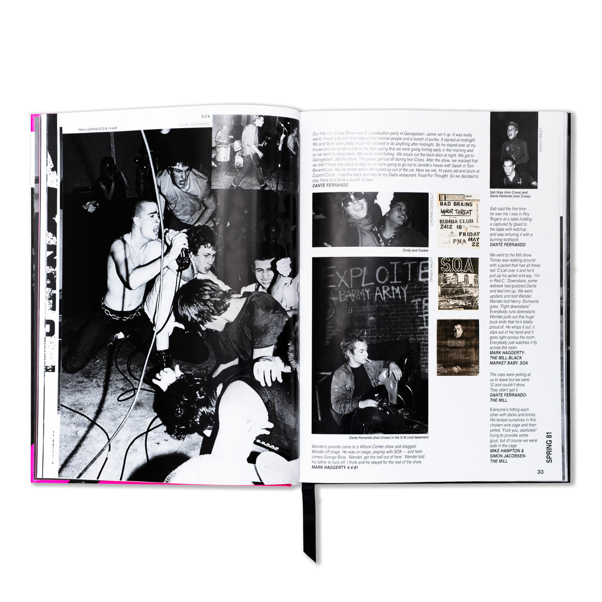 SIGNED "Banned In DC: Photos and Anecdotes from the DC Punk Underground (79-85)" Hardcover Book