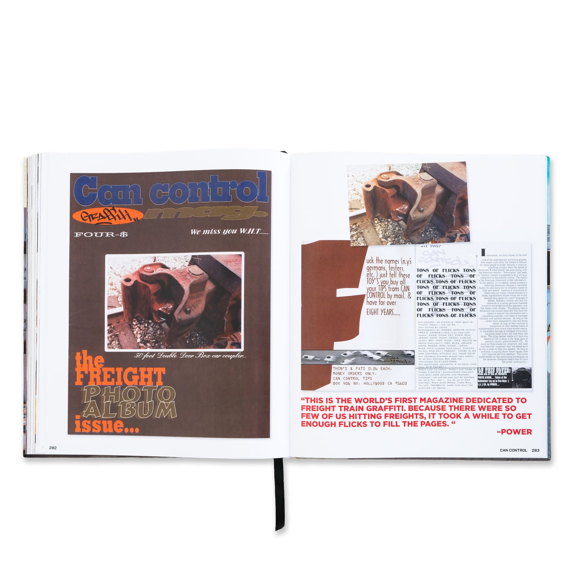 POWER Signed "Can Control Magazine: The Complete Archives 1987-1995" Book