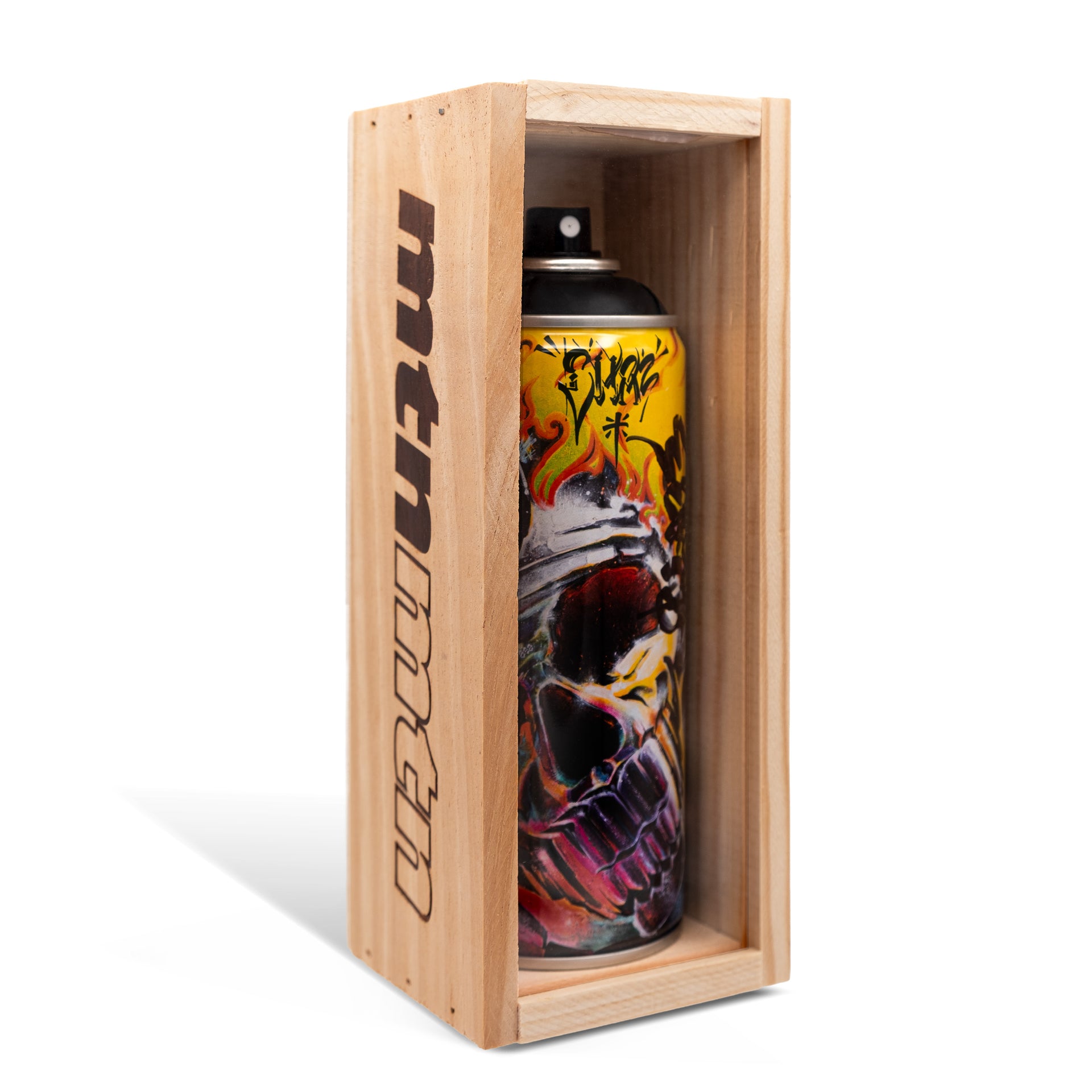 Chaz Bojórquez HAND-SIGNED "Limited Edition MTN Spray Paint Can (Matte Black)"