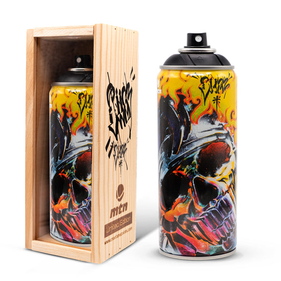 Chaz Bojórquez HAND-SIGNED Box  "Limited Edition MTN Spray Paint Can (Matte Black)"