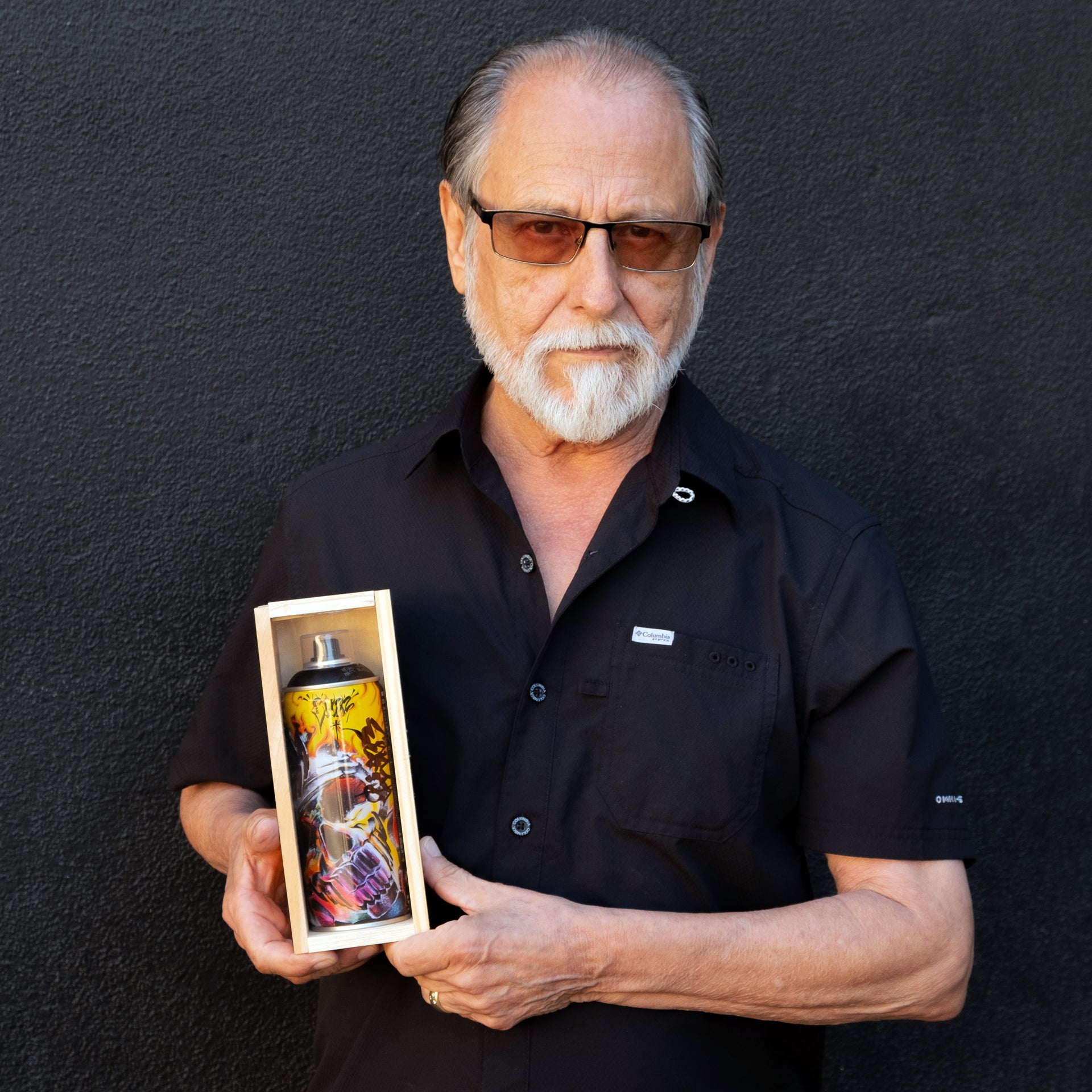 Chaz Bojórquez HAND-SIGNED "Limited Edition MTN Spray Paint Can (Matte Black)"