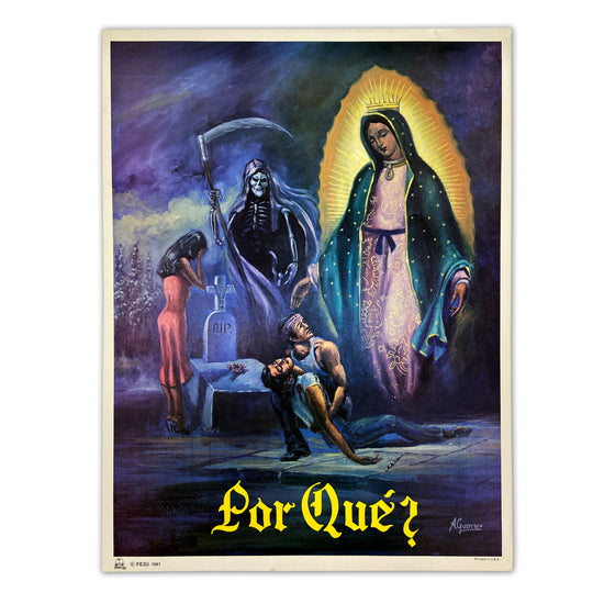 Vintage Deadstock "Por Que" Poster