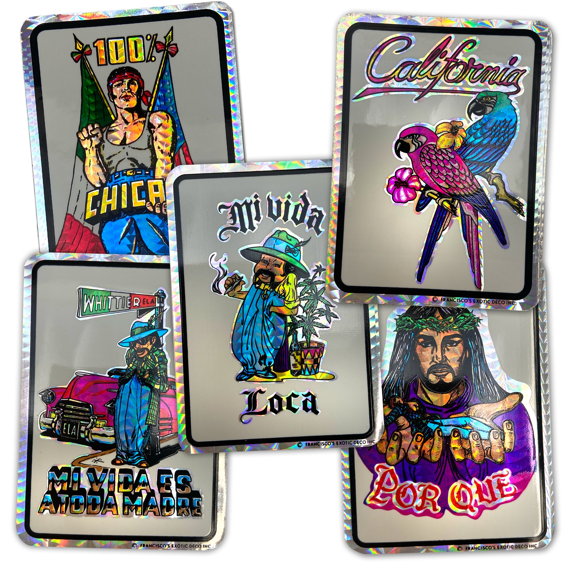 Vintage Deadstock "Chicano (1970s-1990s)" Sticker Pack