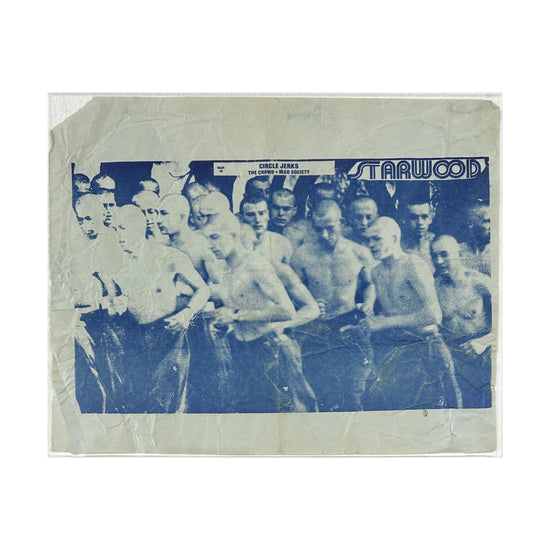 Kill Your Idols "Circle Jerks Blue Starwood" Vintage Flyer