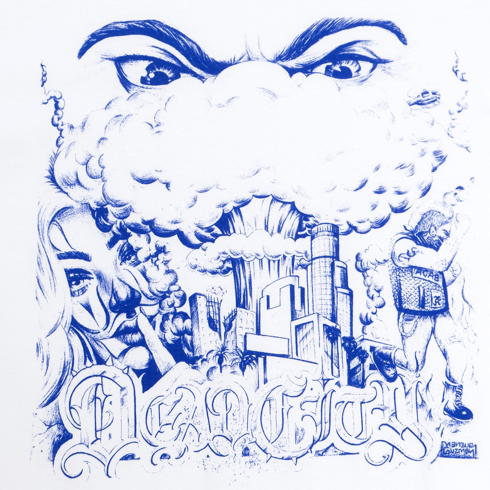 Dead City Punx "Fuck The Ops Album Cover (White)" Tee