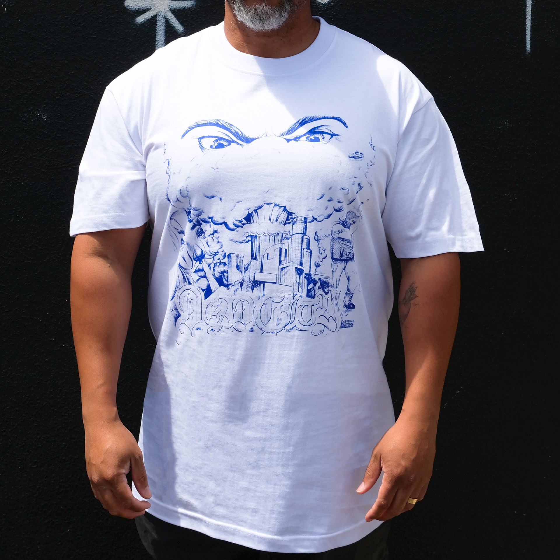 Dead City Punx "Fuck The Ops Album Cover (White)" Tee