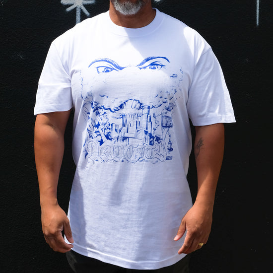 Dead City Punx "Fuck The Ops Album Cover (White)" Tee