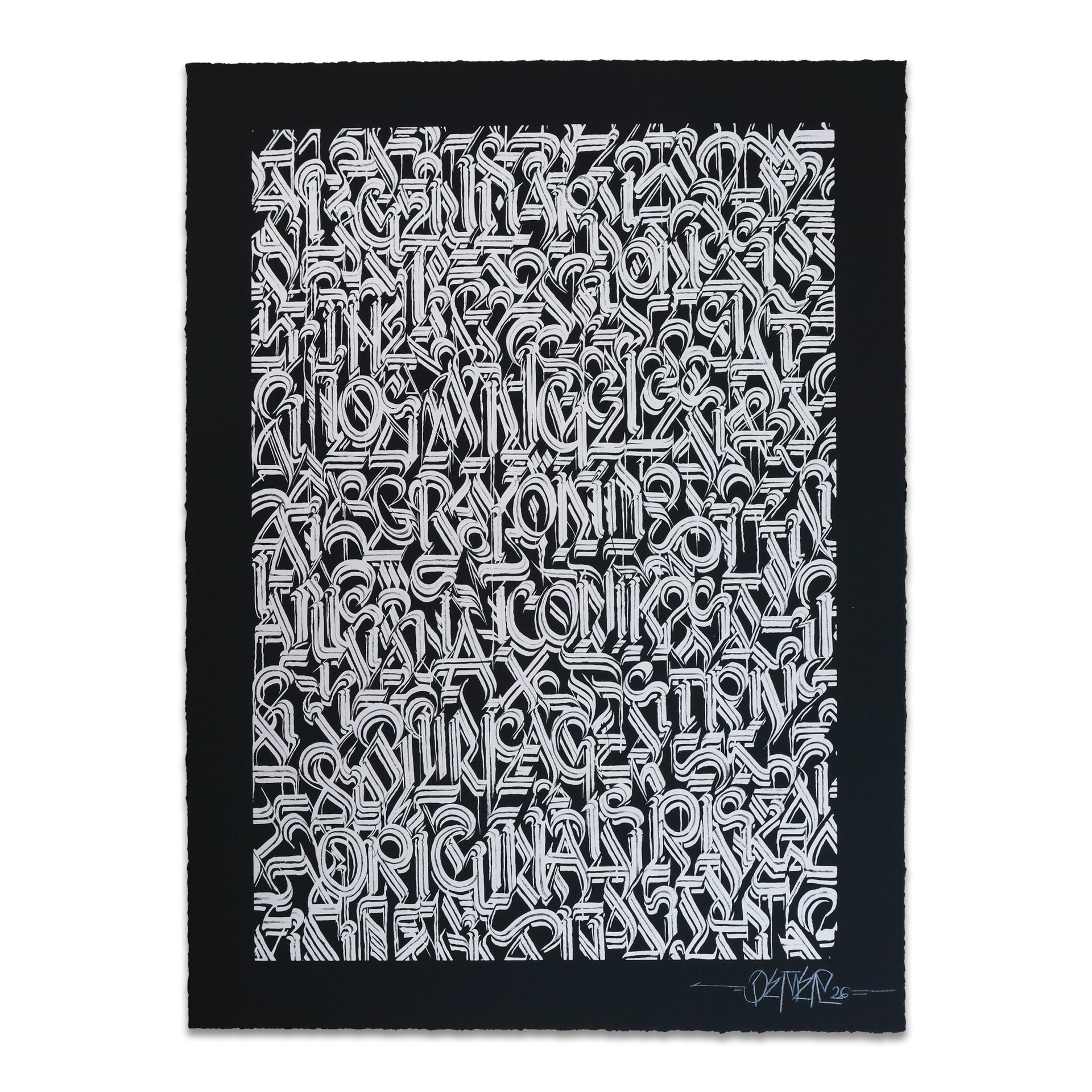 DEFER "Los Angeles and Beyond (Silver on Black)" Print