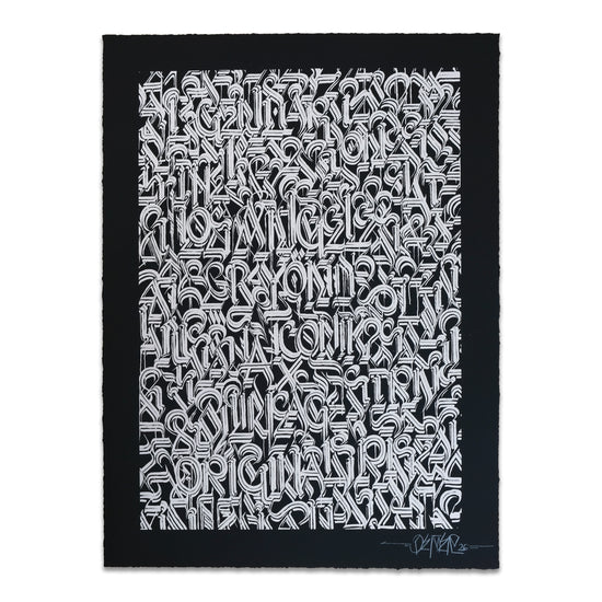 DEFER "Los Angeles and Beyond (Silver on Black)" Print