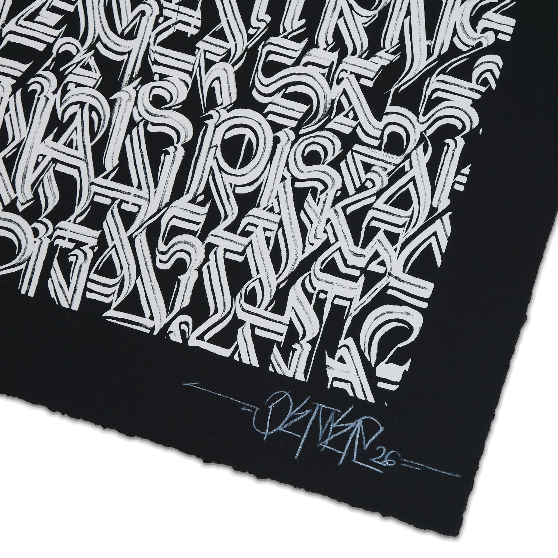 DEFER "Los Angeles and Beyond (Silver on Black)" Print