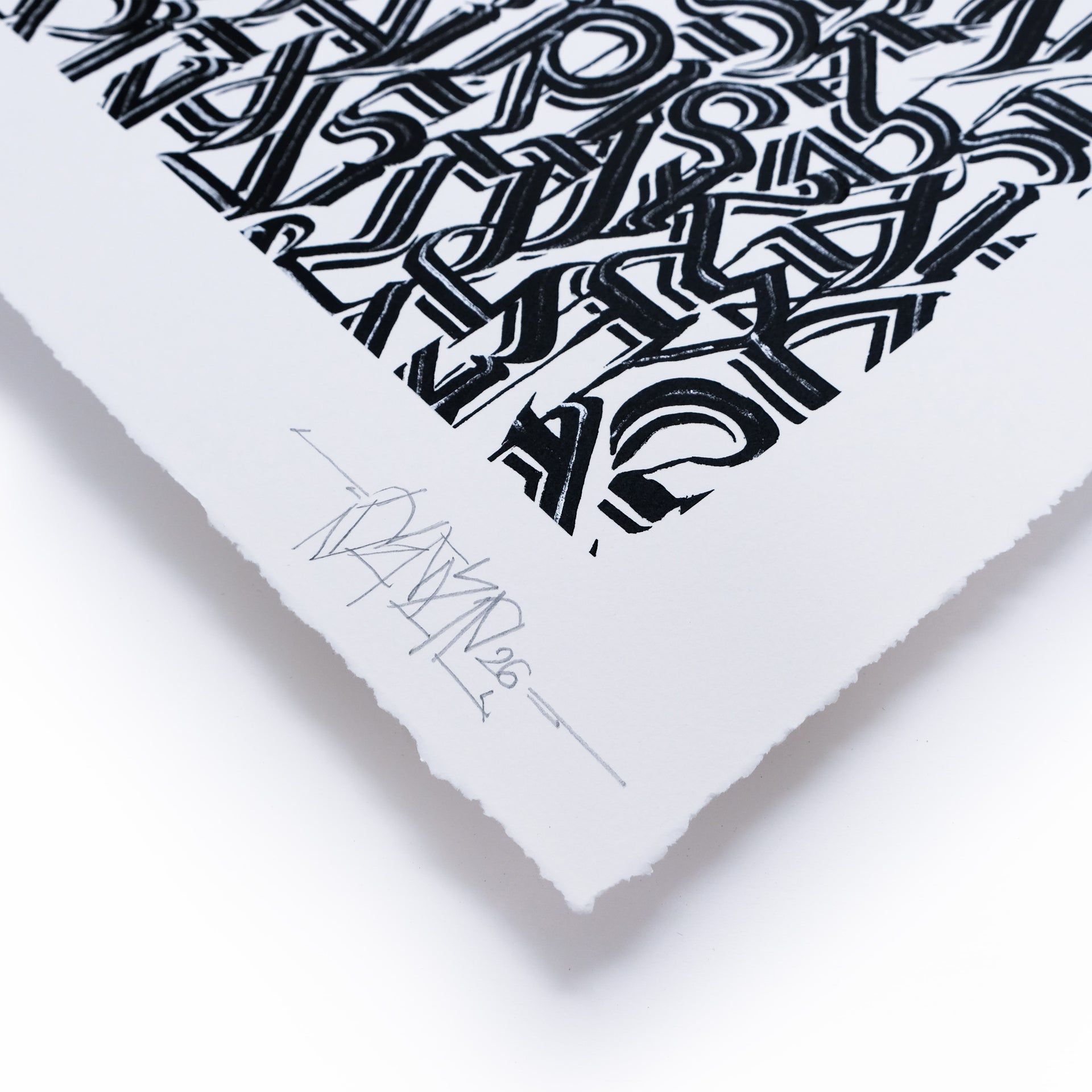 DEFER " Los Angeles and Beyond (Black on White)" Print