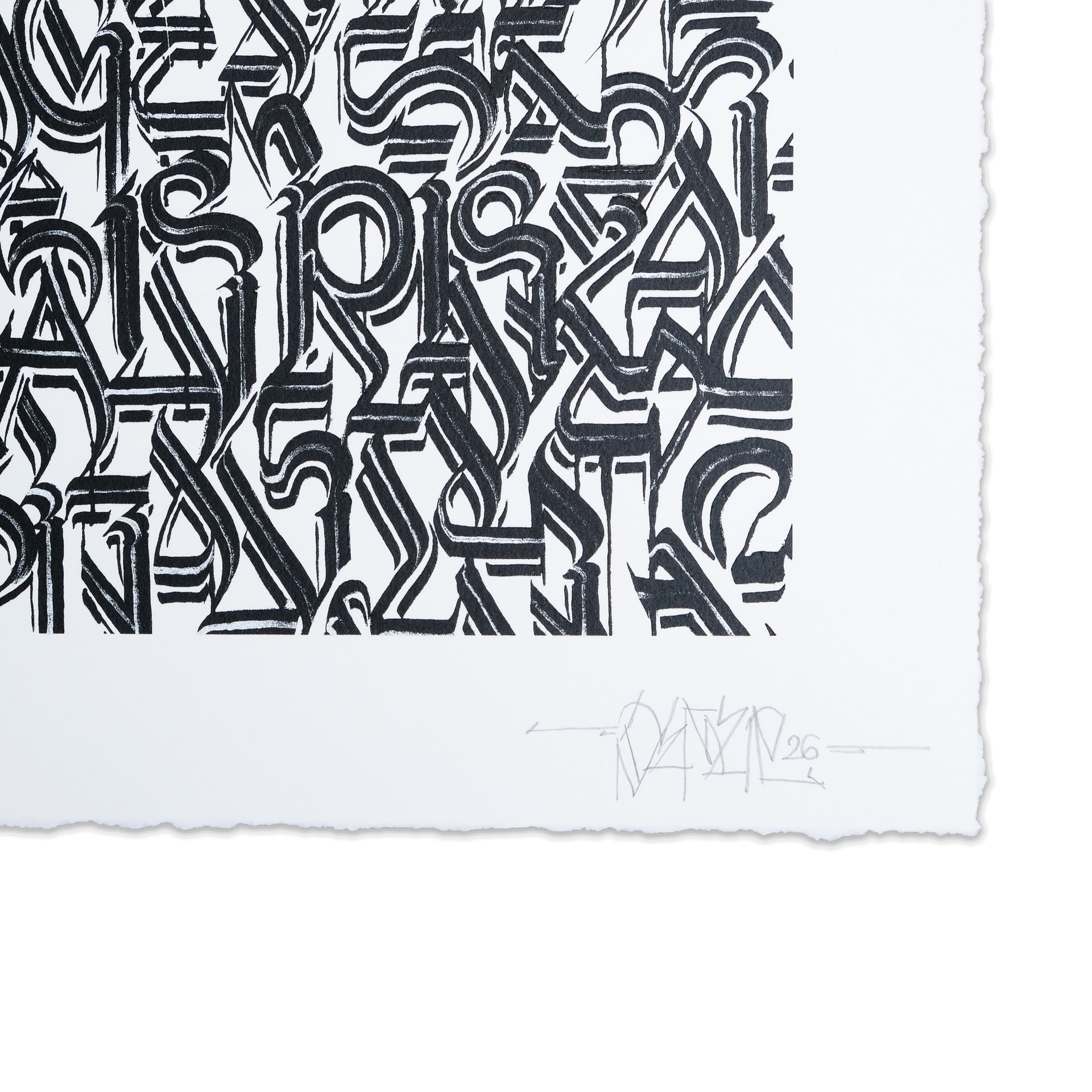 DEFER " Los Angeles and Beyond (Black on White)" Print