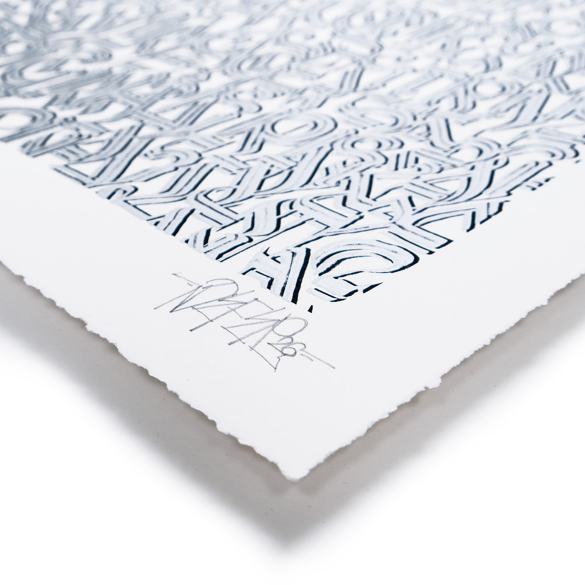 DEFER " Los Angeles and Beyond  (Silver on White)" Print