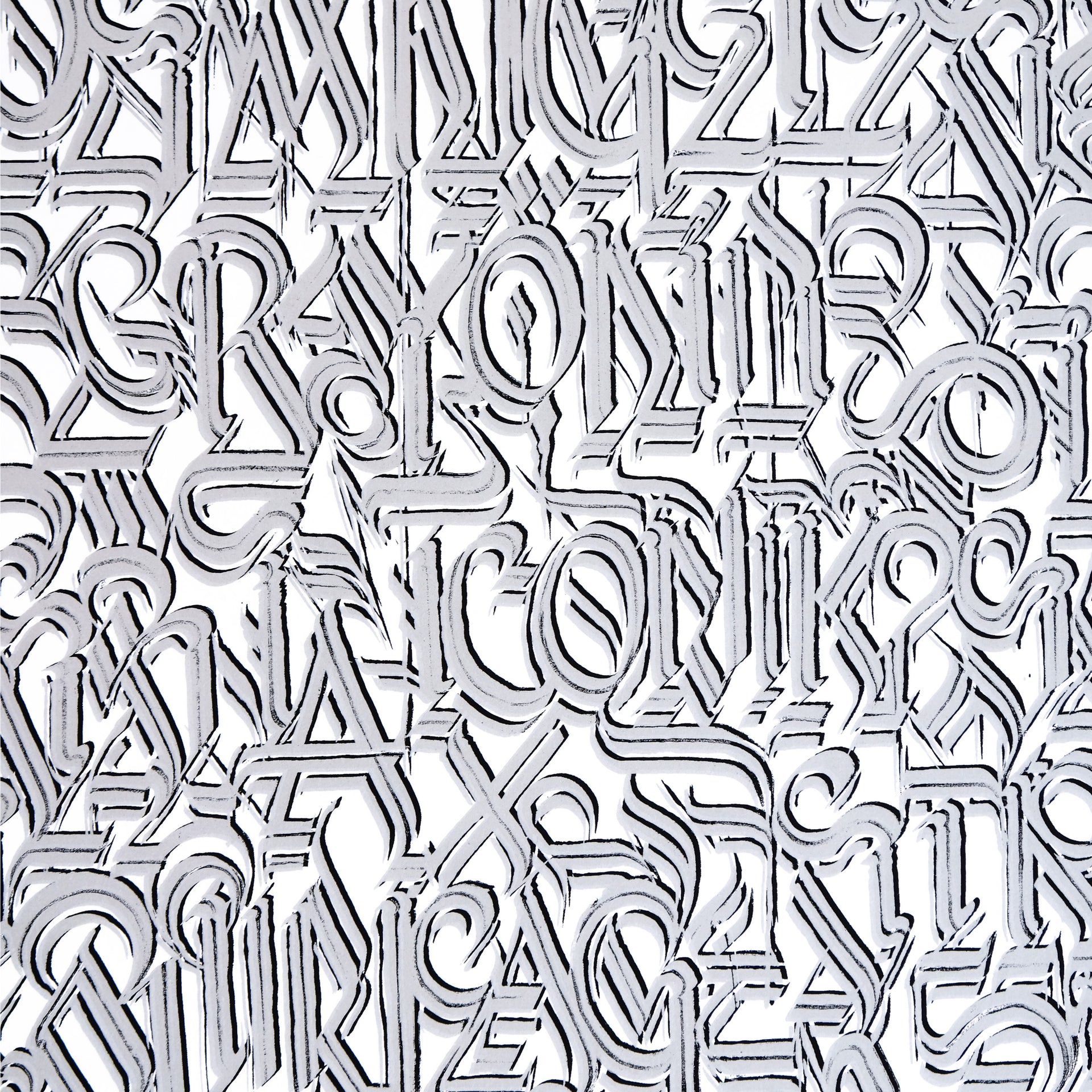 DEFER " Los Angeles and Beyond  (Silver on White)" Print