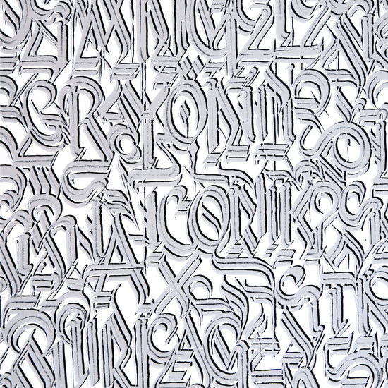 DEFER " Los Angeles and Beyond  (Silver on White)" Print