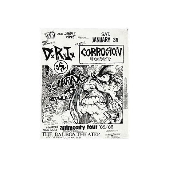 Kill Your Idols "D.R.I. PUSHEAD" Vintage Flyer