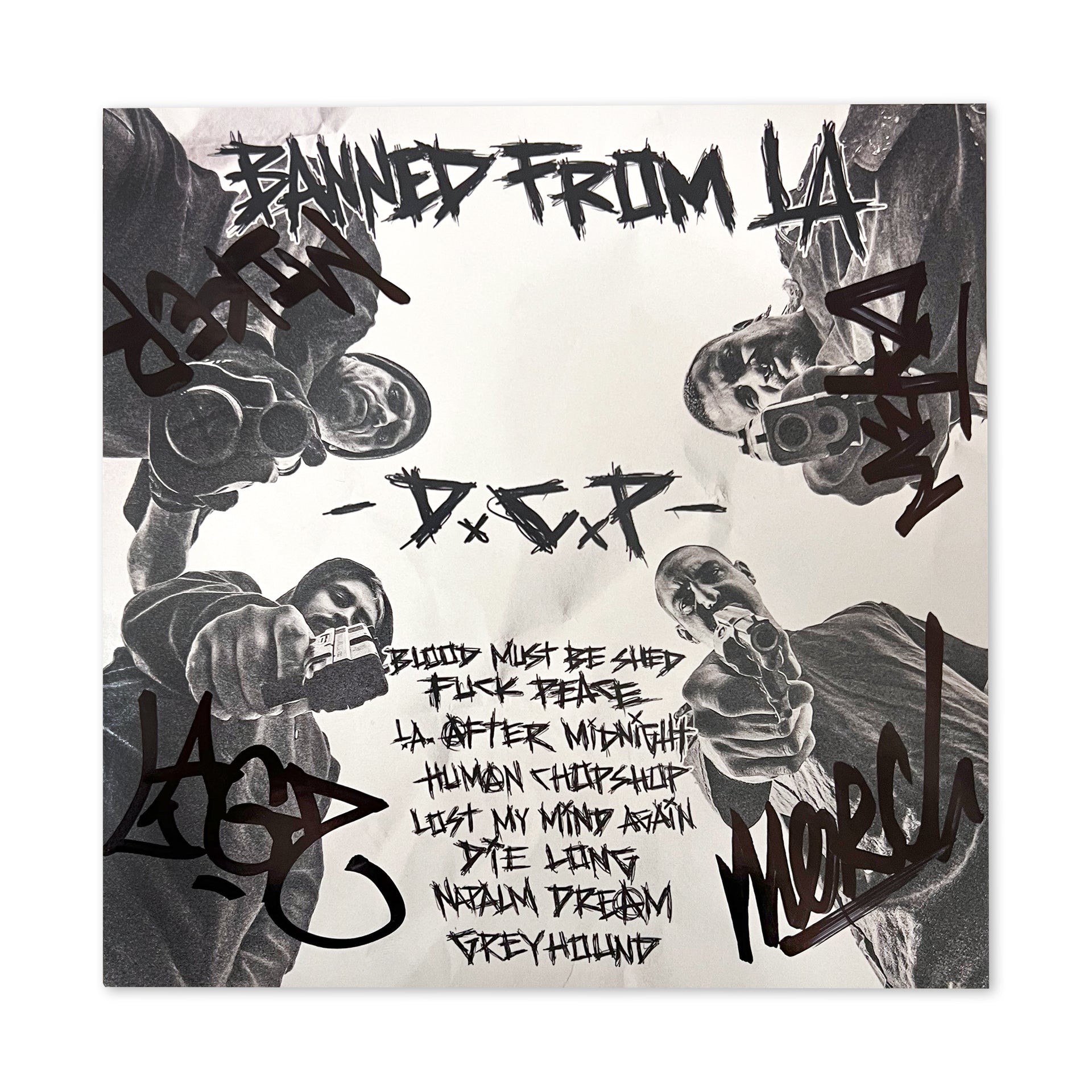 Dead City Punx (SIGNED) "Banned From LA" 7" Vinyl