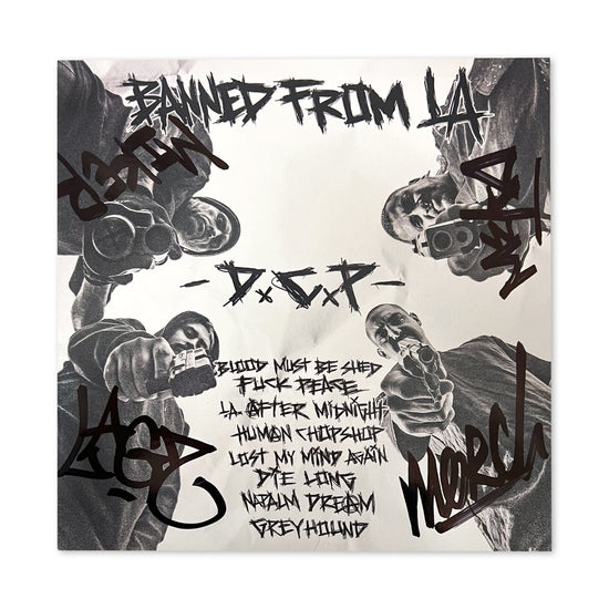 Dead City Punx (SIGNED) "Banned From LA" 7" Vinyl