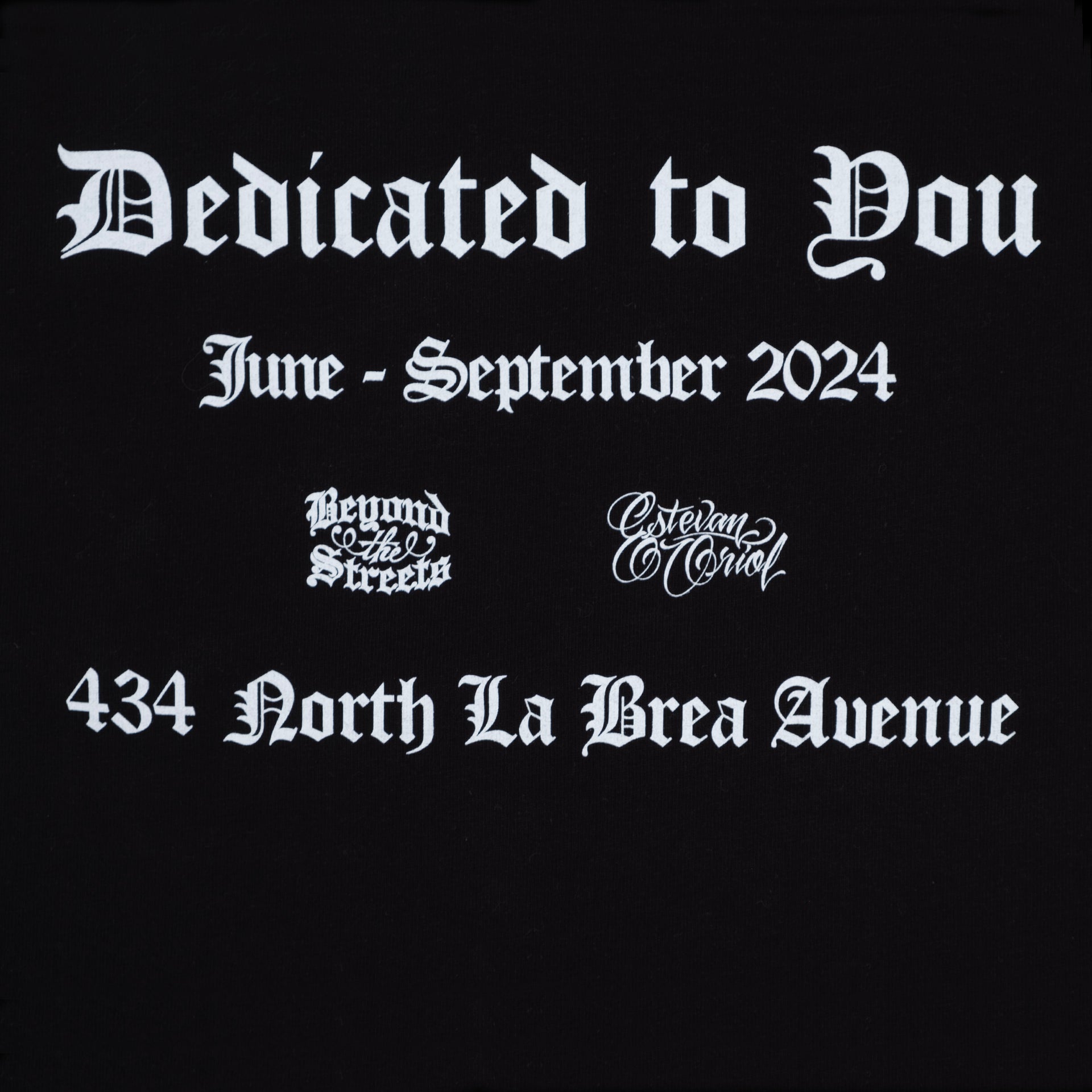 Estevan Oriol "Dedicated To You" Exhibition Tee