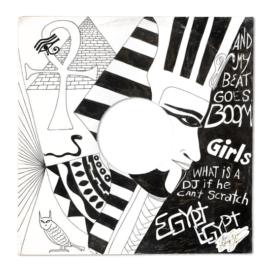 Egyptian Lover "Vintage Hand-Drawn Record Cover 09" Original Artwork