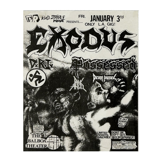 Kill Your Idols "Exodus" Vintage Flyer