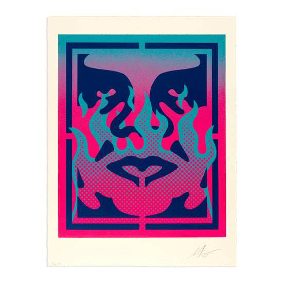 Shepard Fairey "Flame Icon 3, #2/2" Print