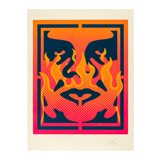 Shepard Fairey "Flame Icon 5, #1/2" Print