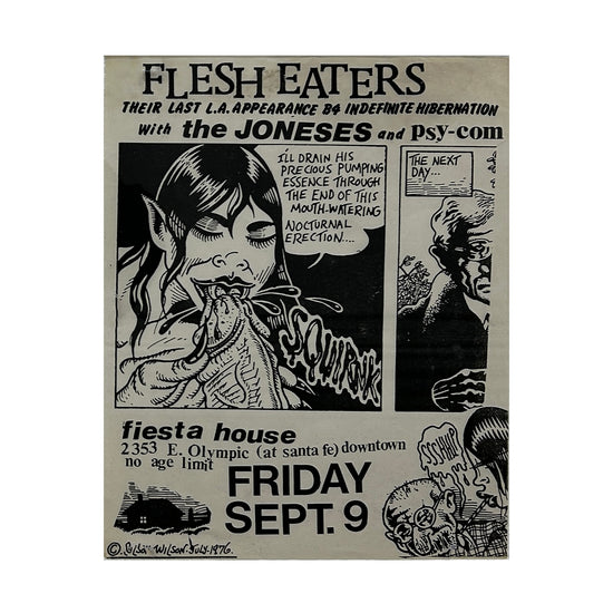 Kill Your Idols "Flesh Eaters Joneses" Vintage Flyer